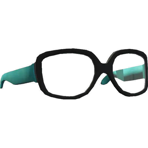 Квадратные с фиолетовыми линзами