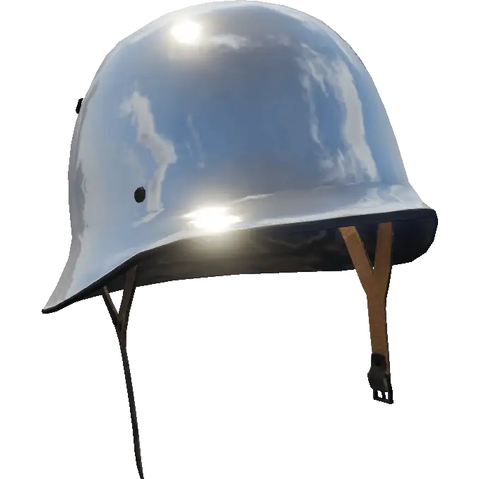 Хромированная каска