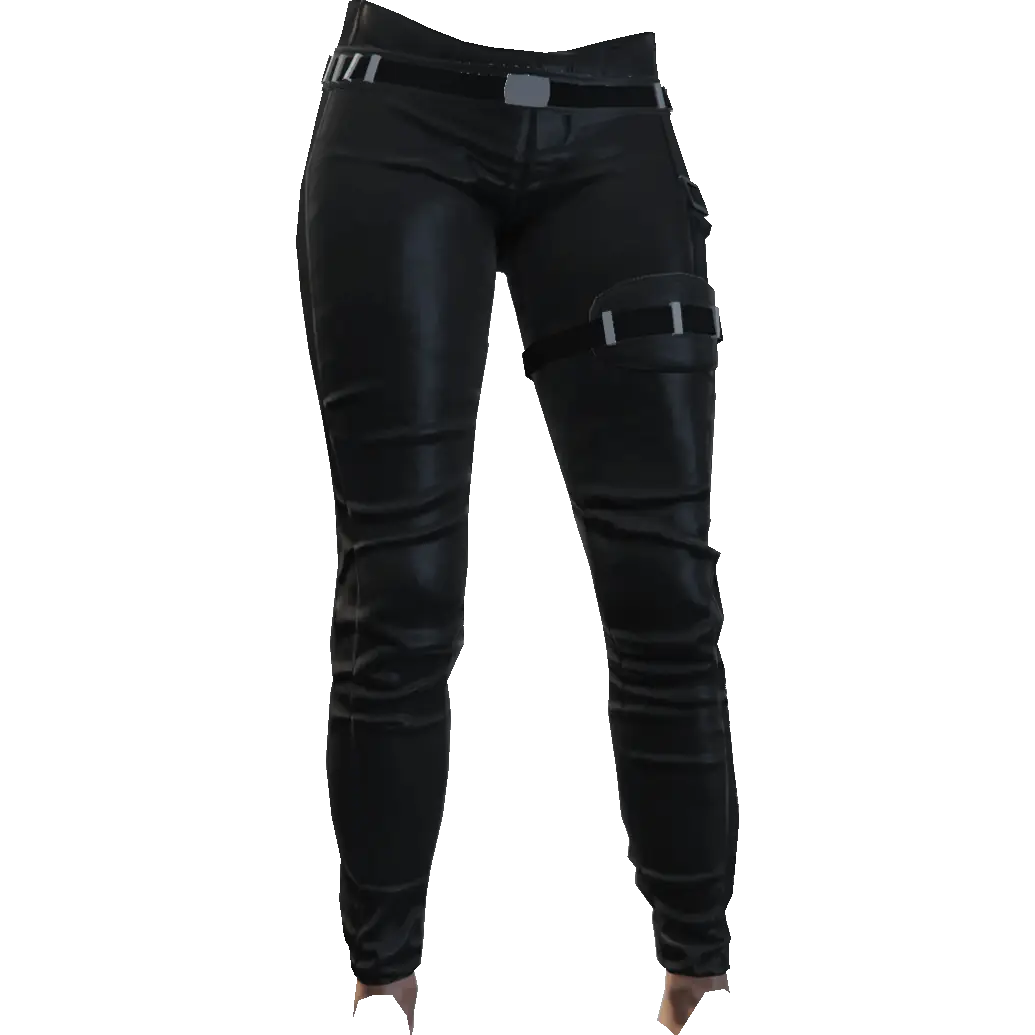 Зауженные штаны с подвязкой