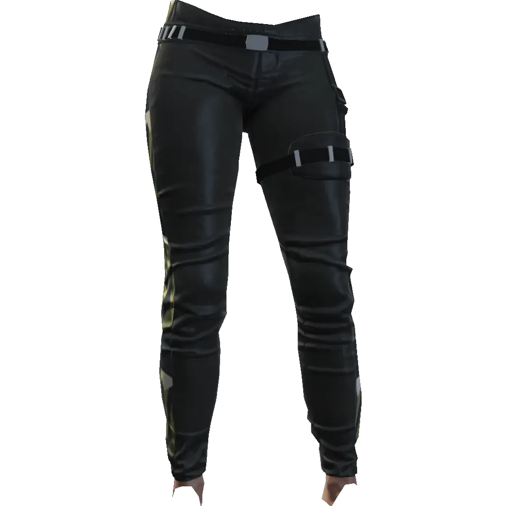 Зауженные штаны с подвязкой