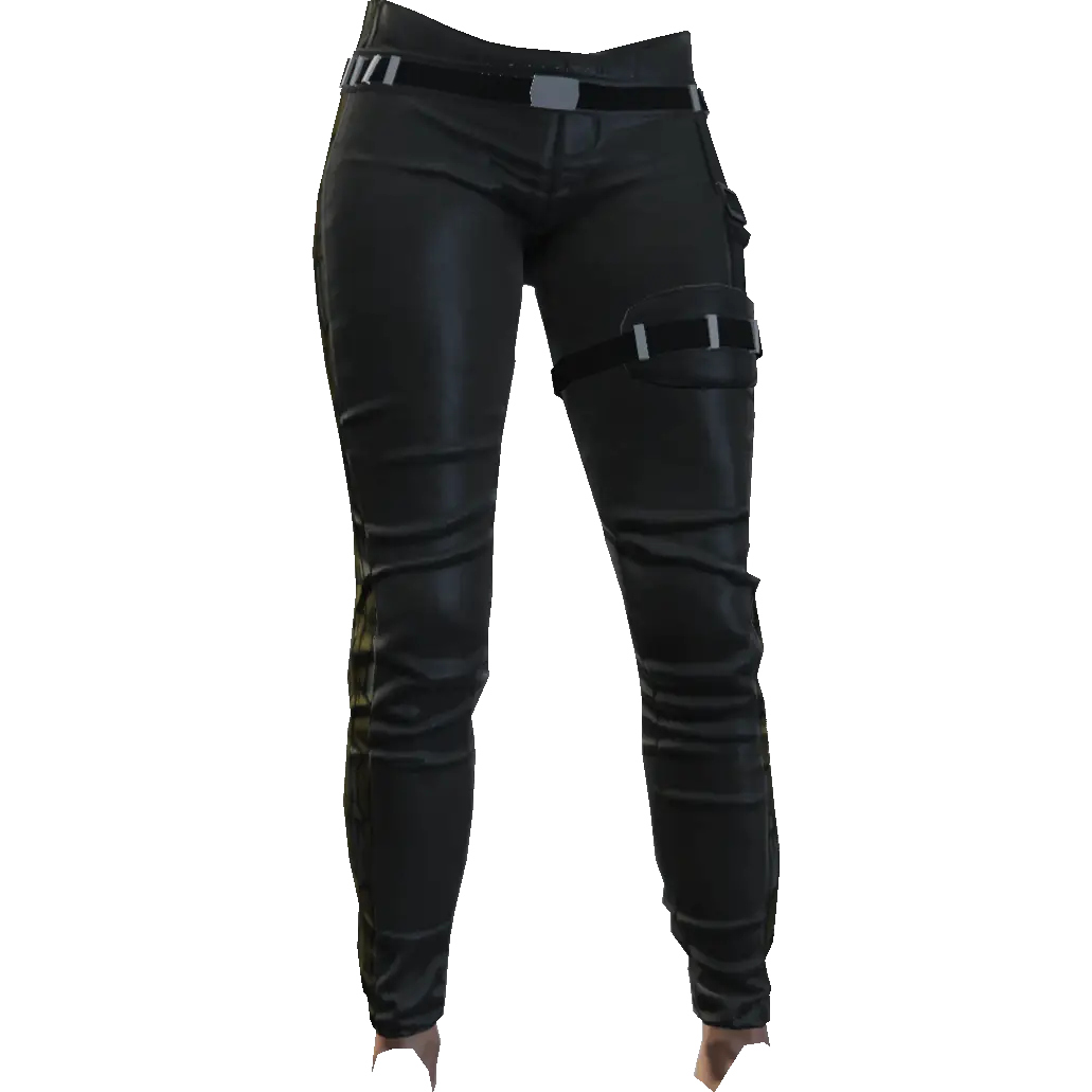 Зауженные штаны с подвязкой