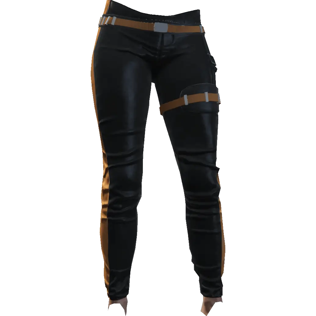 Зауженные штаны с подвязкой