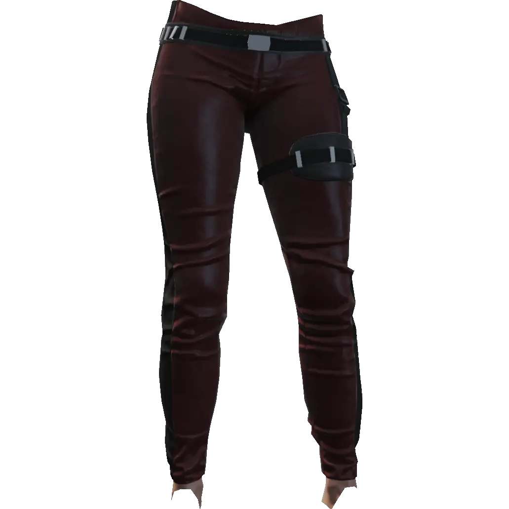 Зауженные штаны с подвязкой