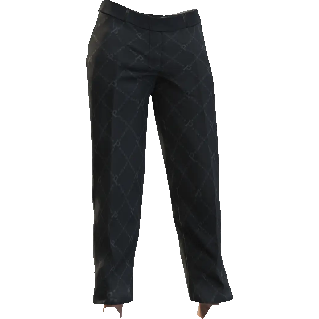 Классические брюки с узорами