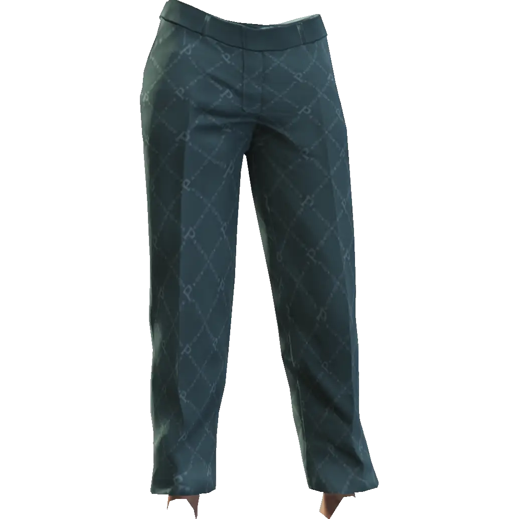 Классические брюки с узорами