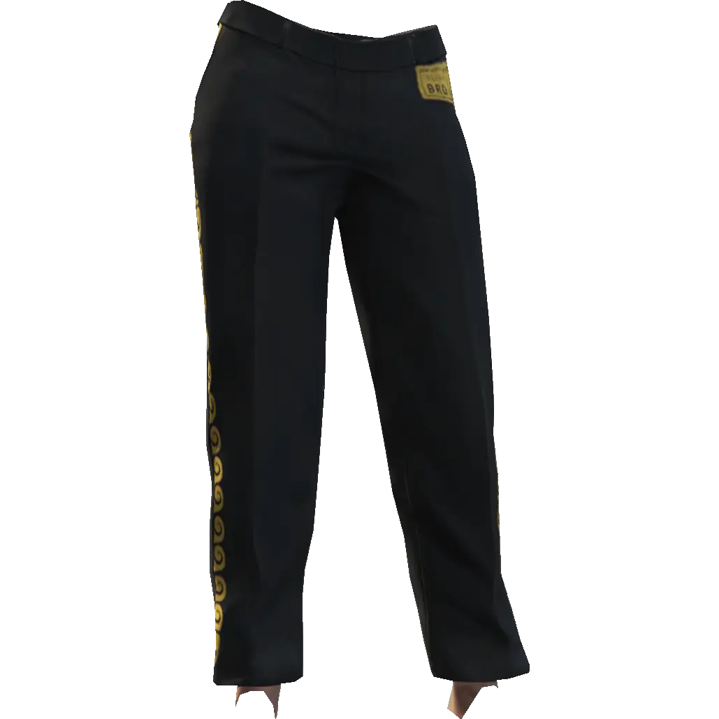 Классические брюки с узорами