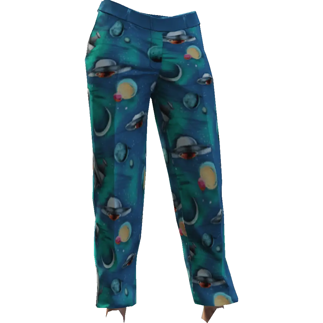 Классические брюки с узорами