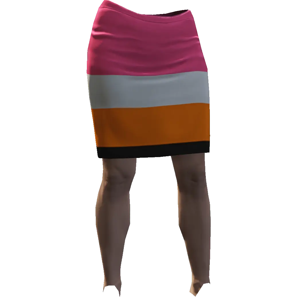 Разноцветная юбка