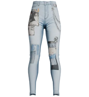 Джинсы Secrets By Outfitopia Light Blue [3149]