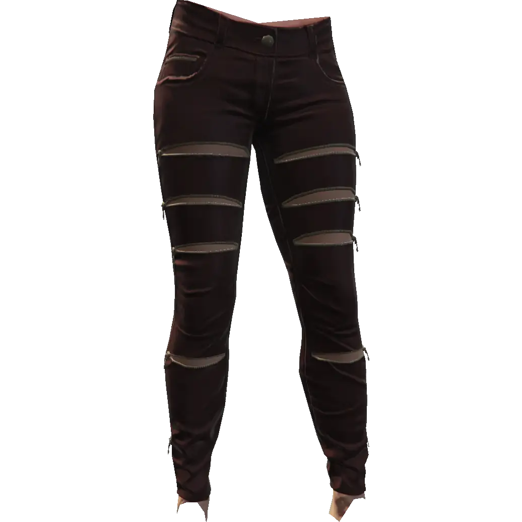 Джинсы с разрезами