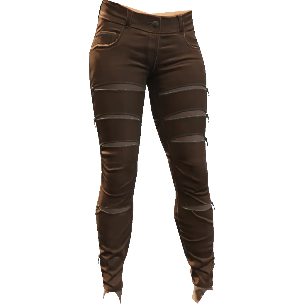 Джинсы с разрезами