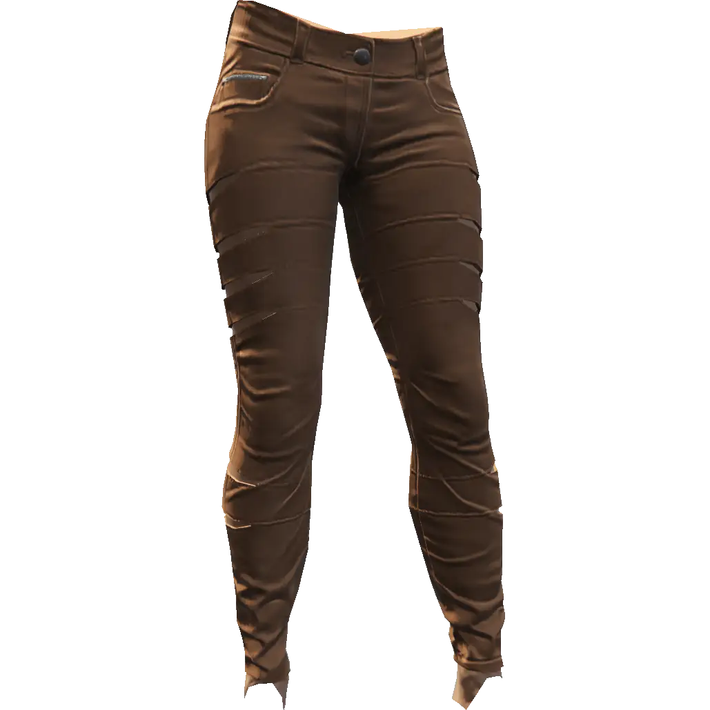 Джинсы с разрезами по бокам