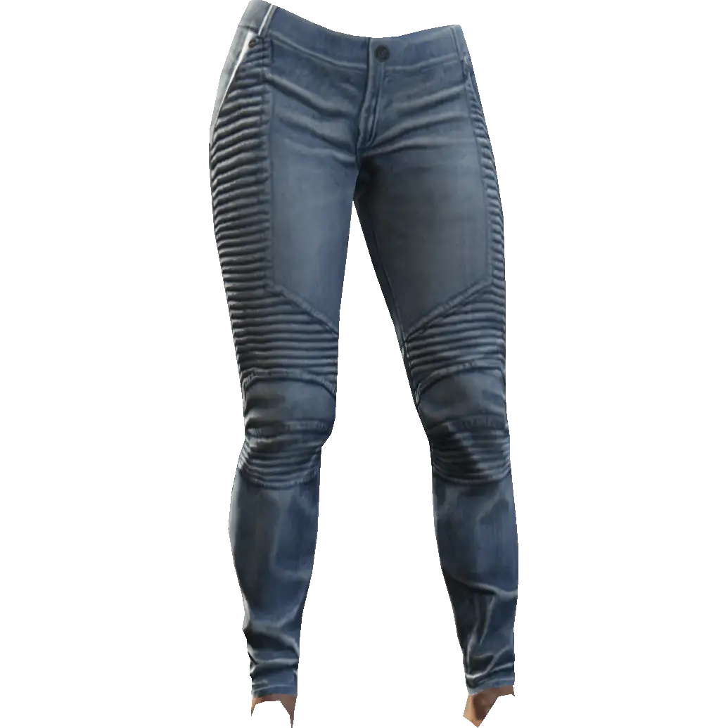 Зауженные джинсы с узором