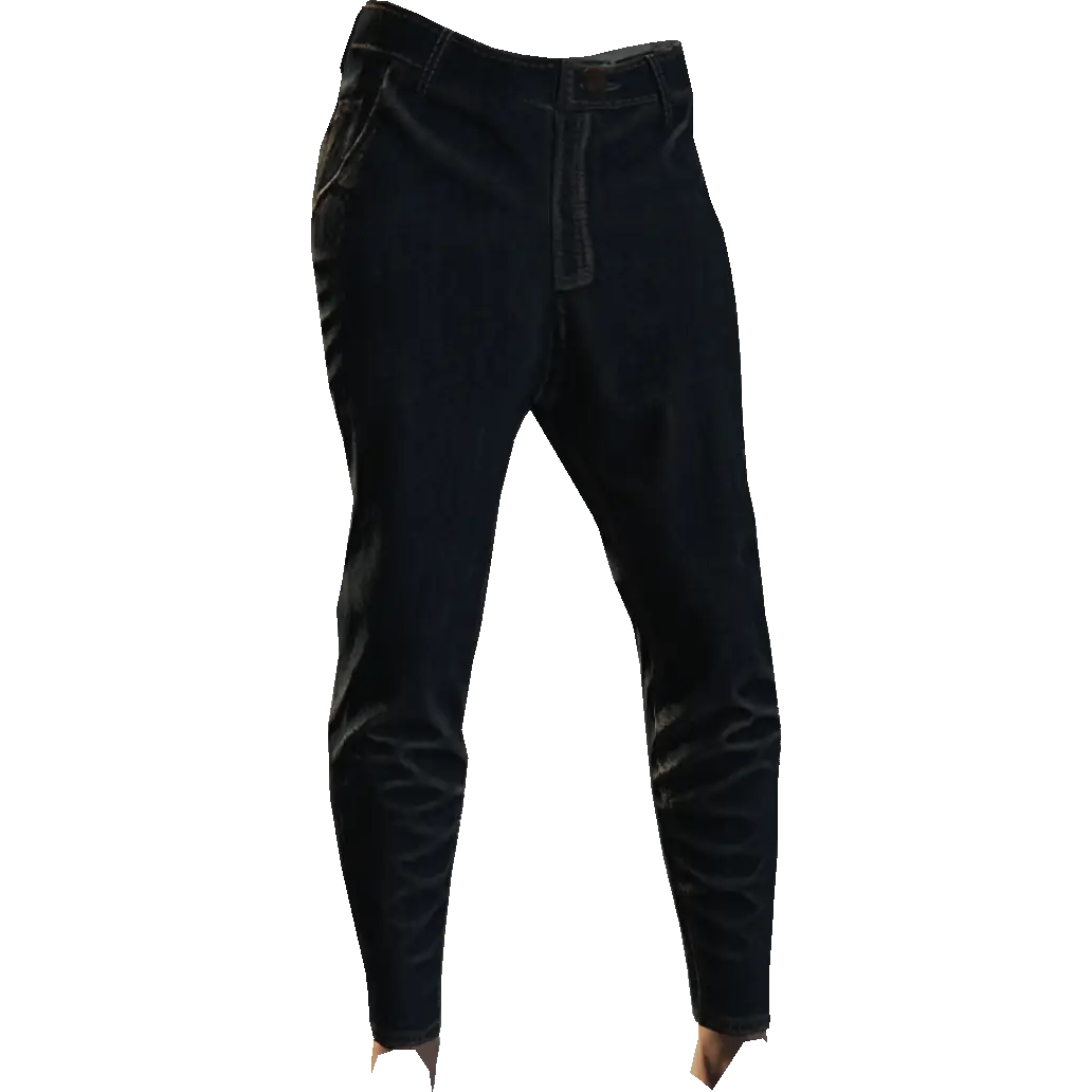 Зауженные джинсы ручной работы