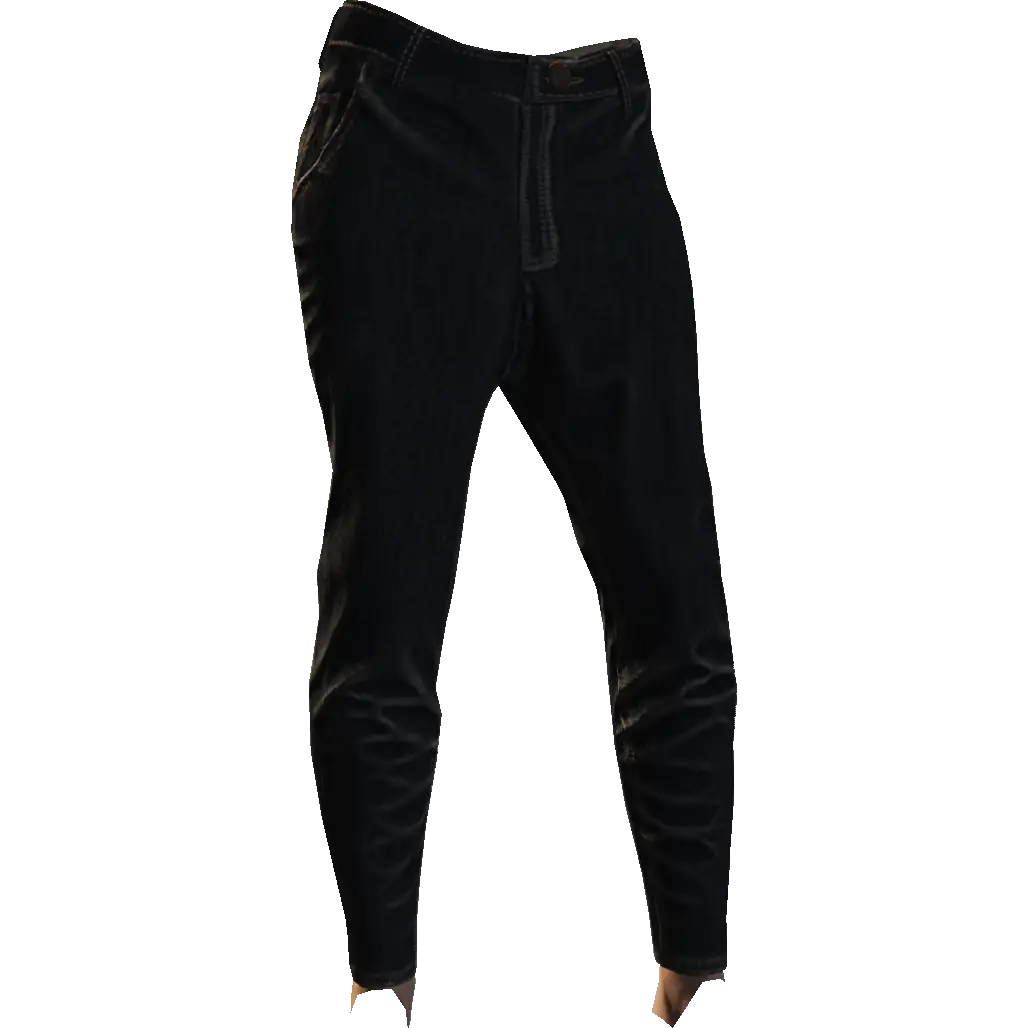 Зауженные джинсы ручной работы