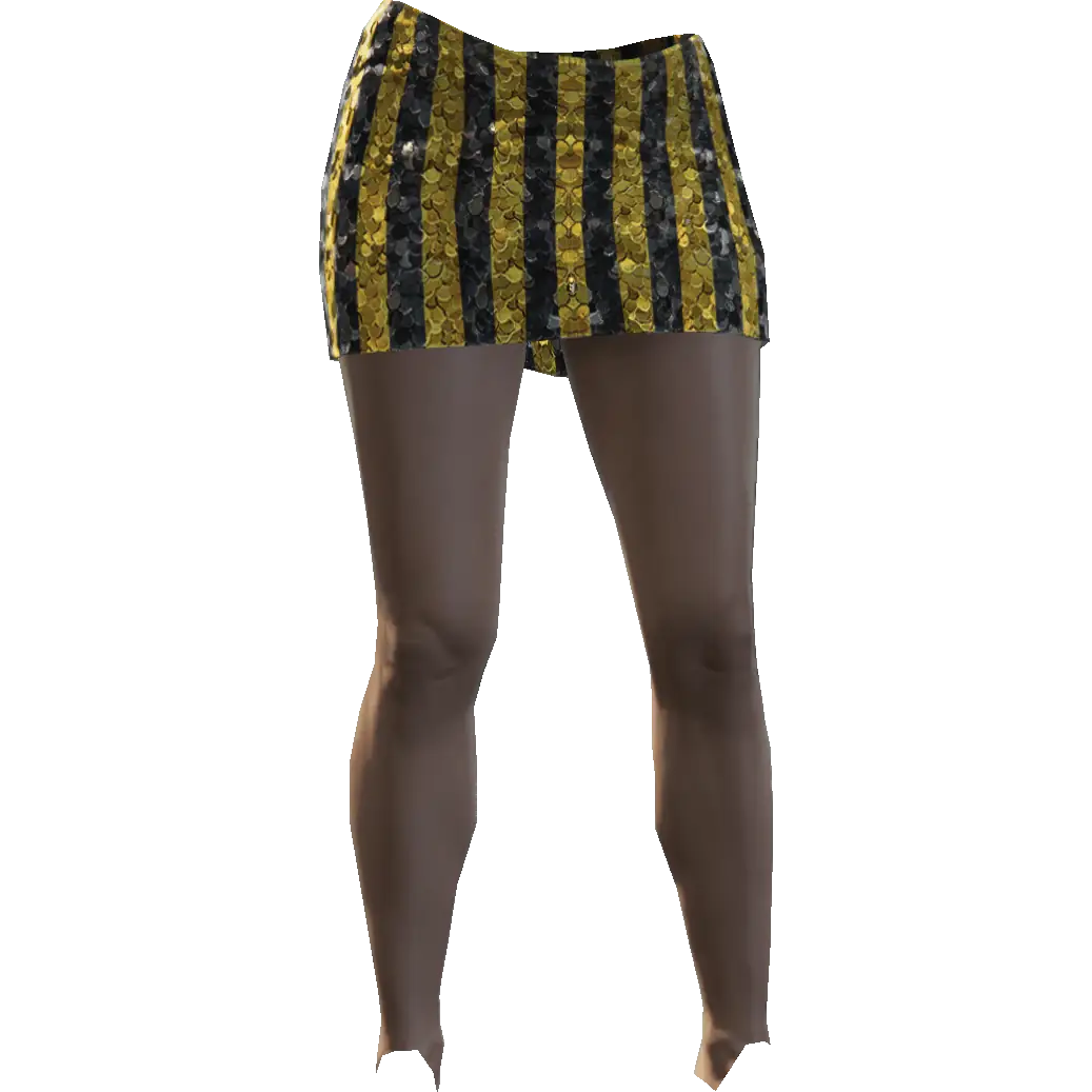 Разноцветная мини-юбка