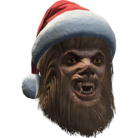 Йети с шапкой Санты