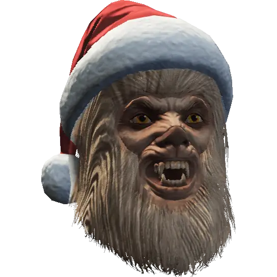 Йети с шапкой Санты