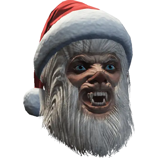 Йети с шапкой Санты