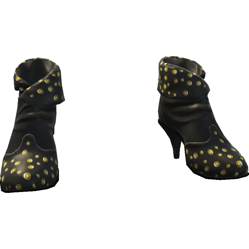 Туфли с мехом на каблуке