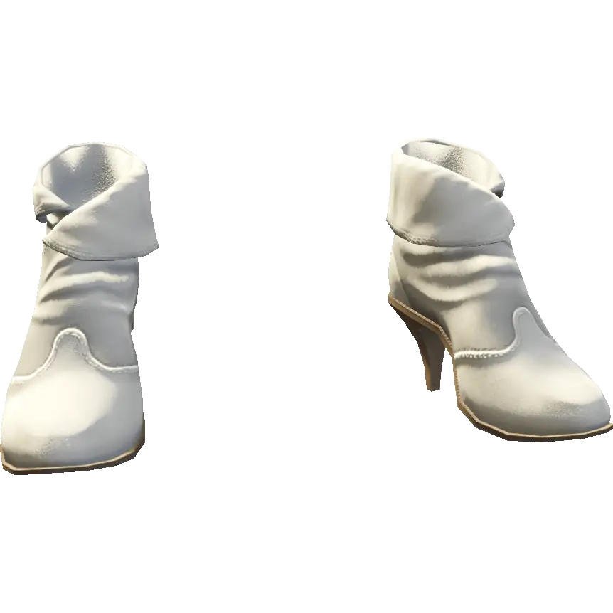 Туфли с мехом на каблуке