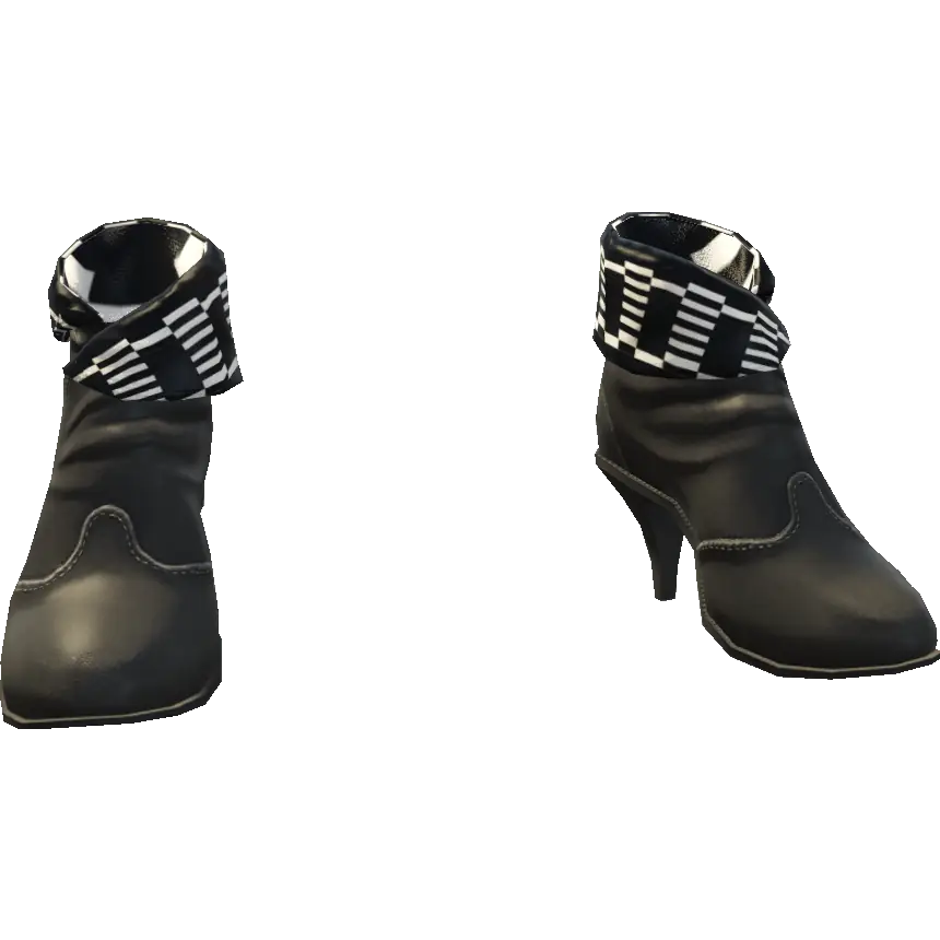 Туфли с мехом на каблуке