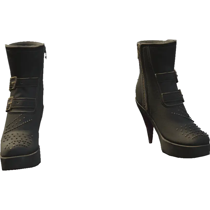 Туфли на каблуке с застежкой