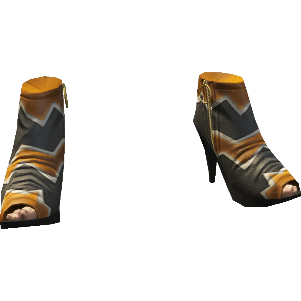 Туфли на каблуке с открытым носом