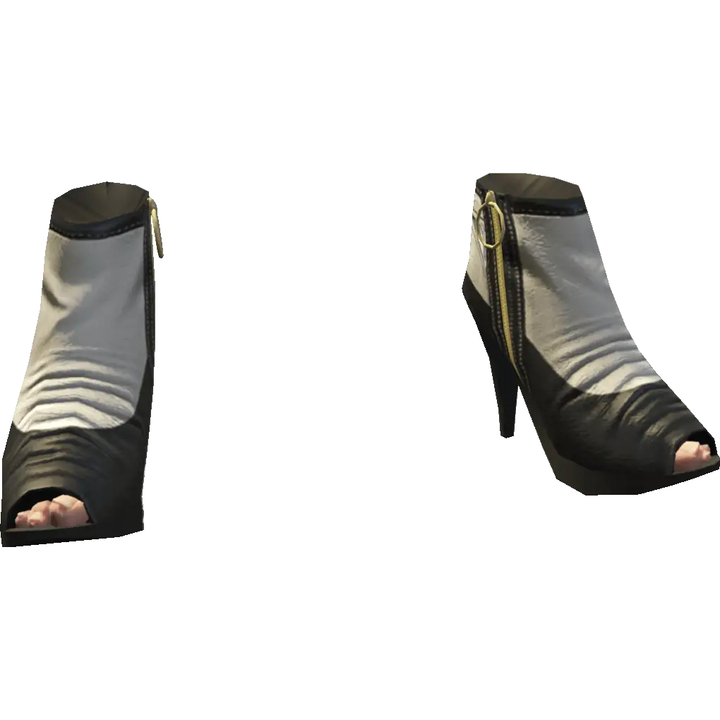 Туфли на каблуке с открытым носом