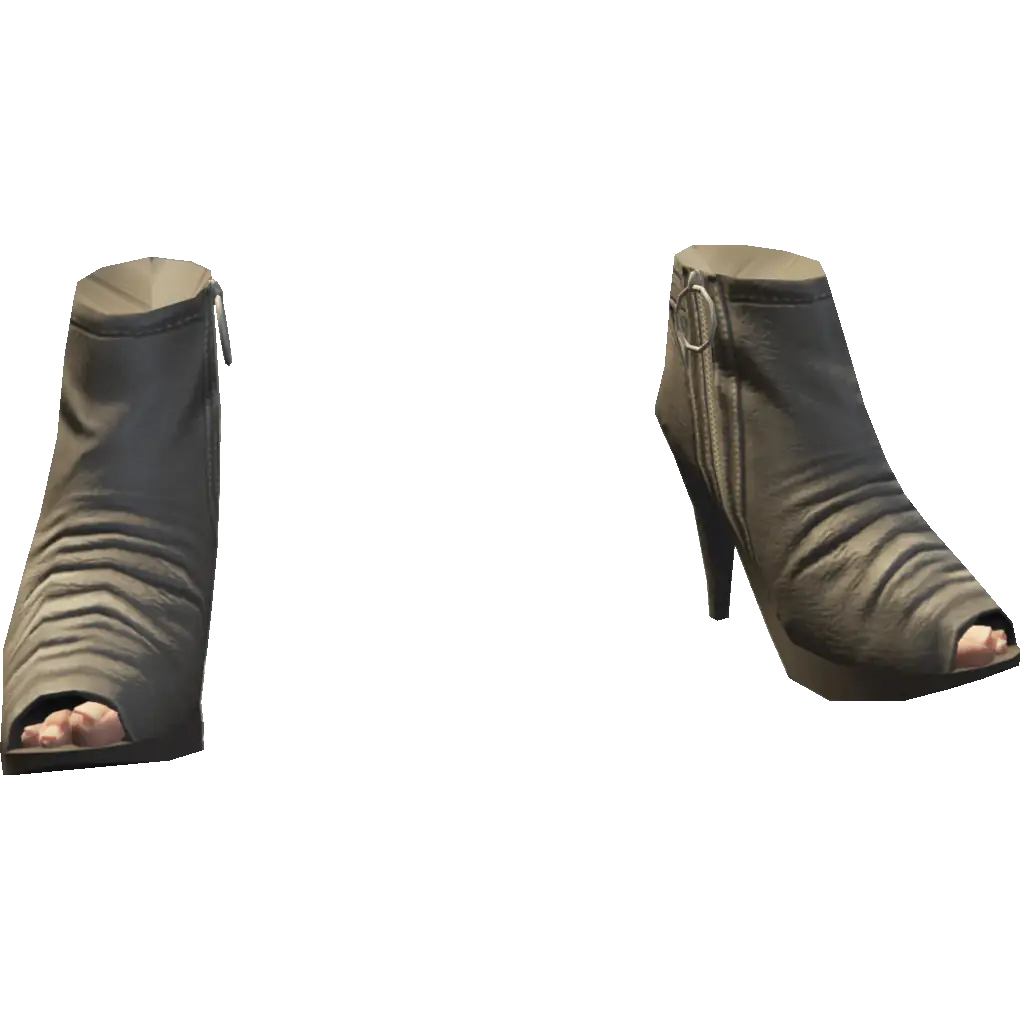 Туфли на каблуке с открытым носом