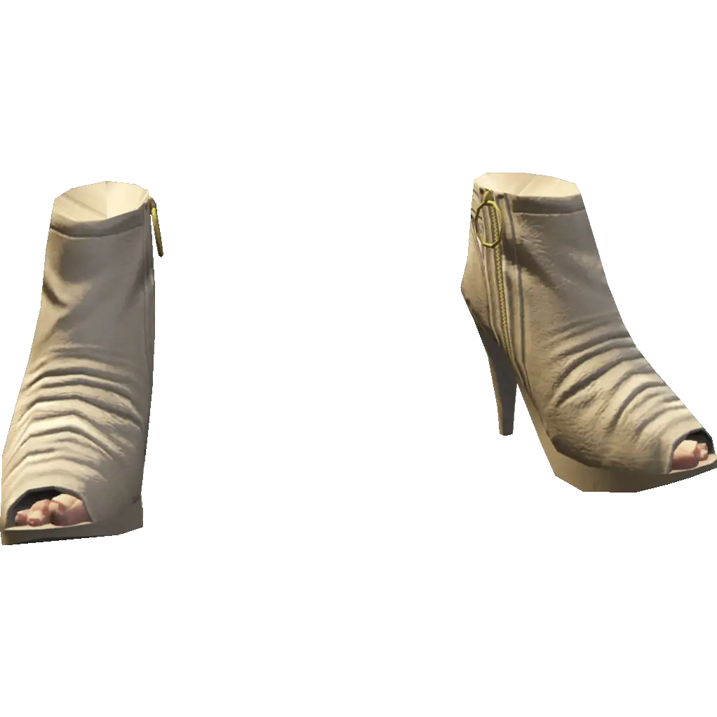 Туфли на каблуке с открытым носом