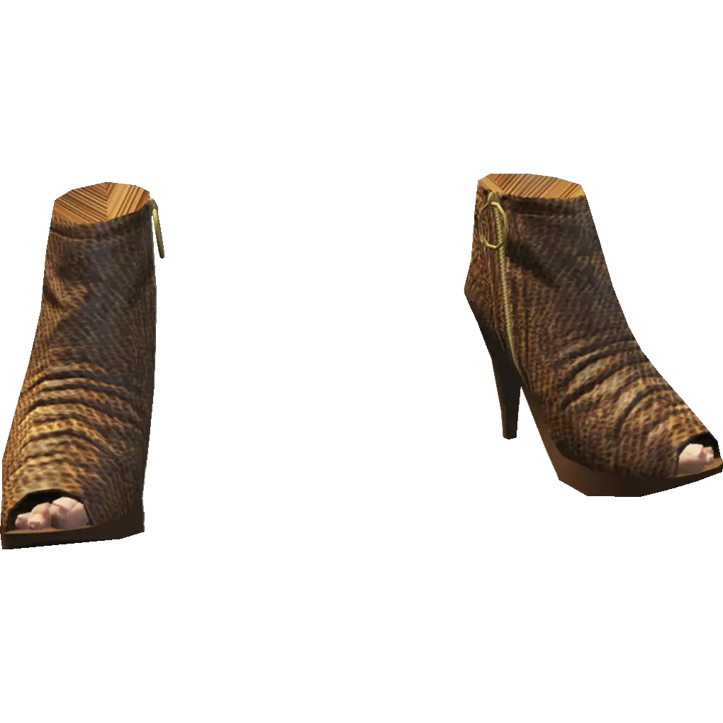 Туфли на каблуке с открытым носом