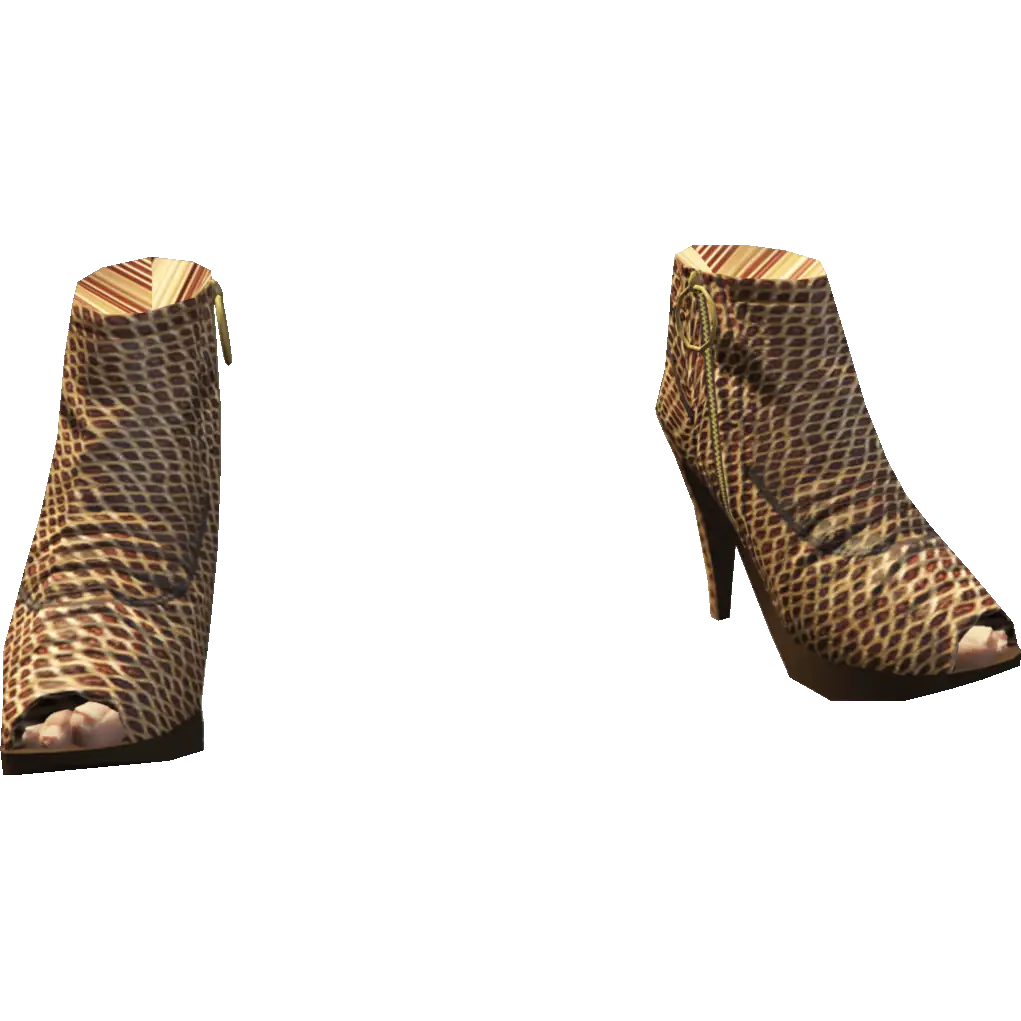 Туфли на каблуке с открытым носом