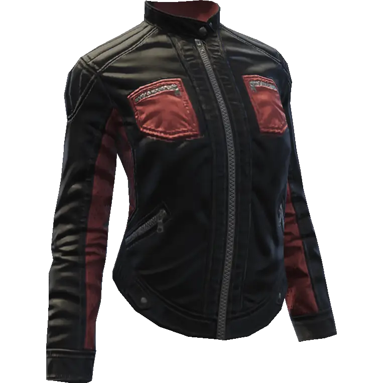 Кожаная куртка байкерши