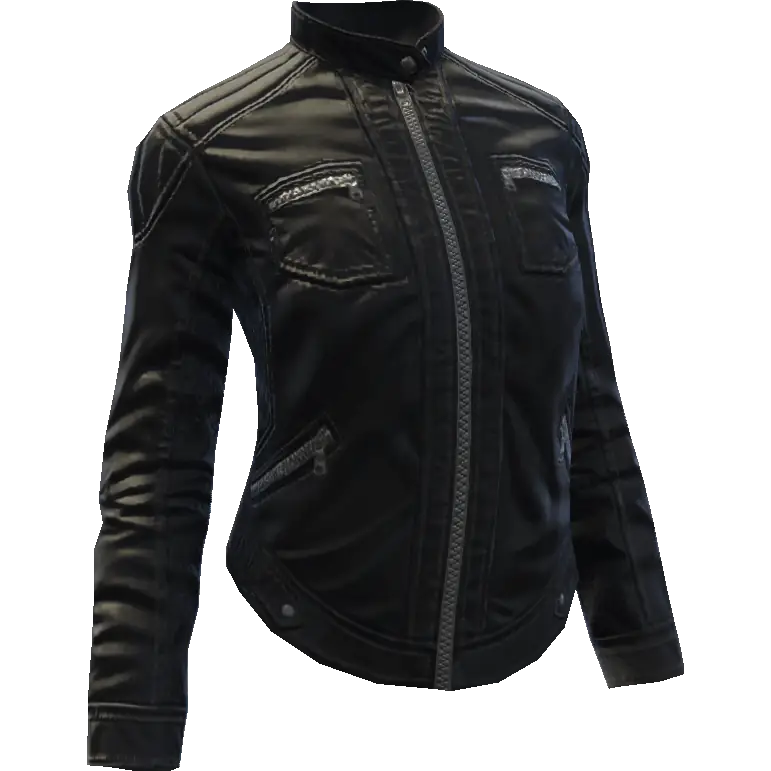 Кожаная куртка байкерши