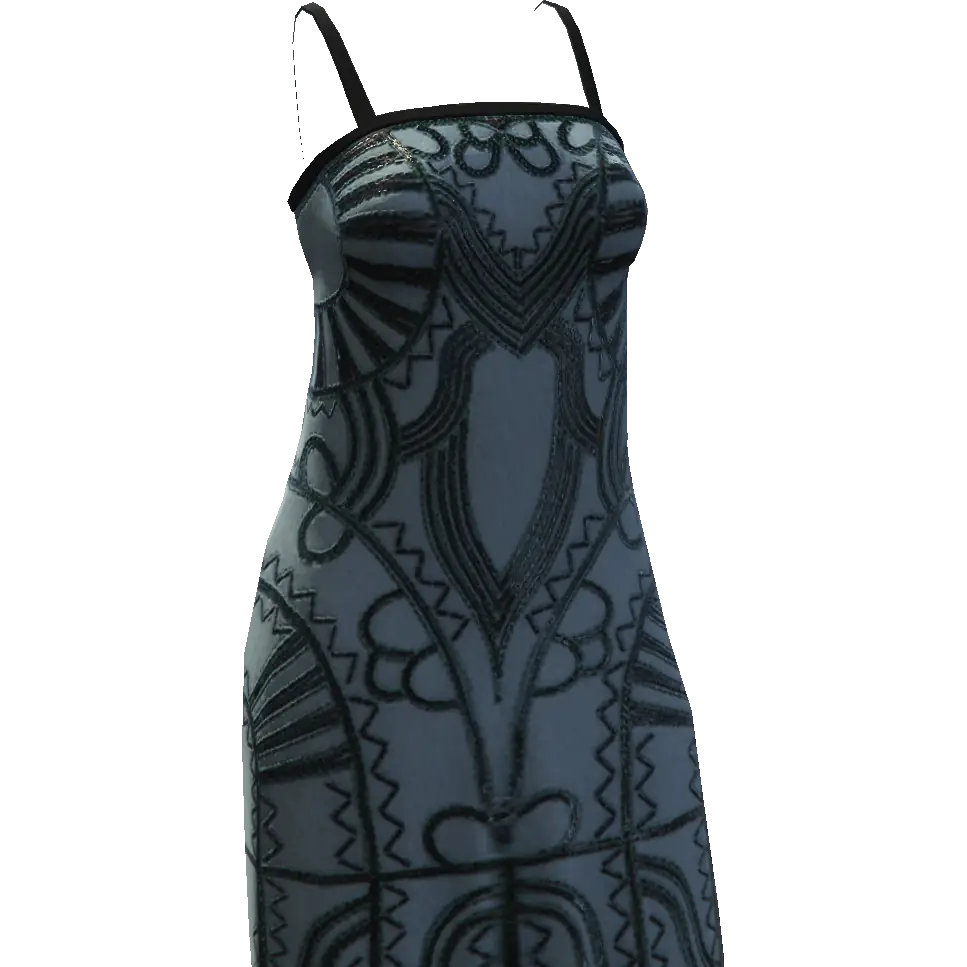 Платье с узорами