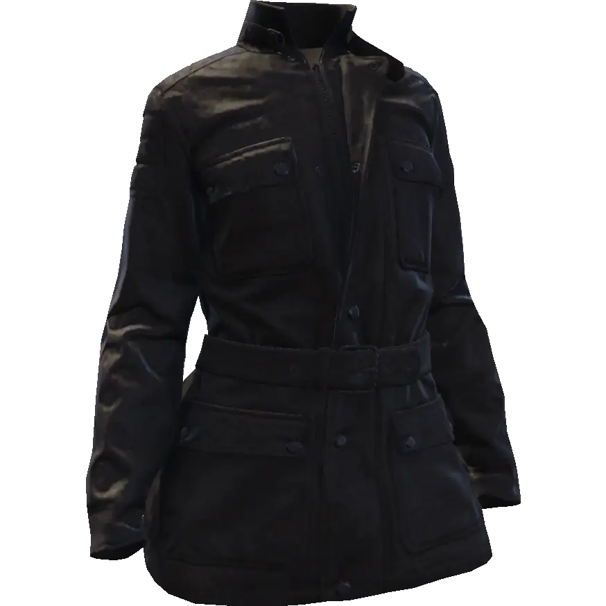 Закрытая куртка с ремнем