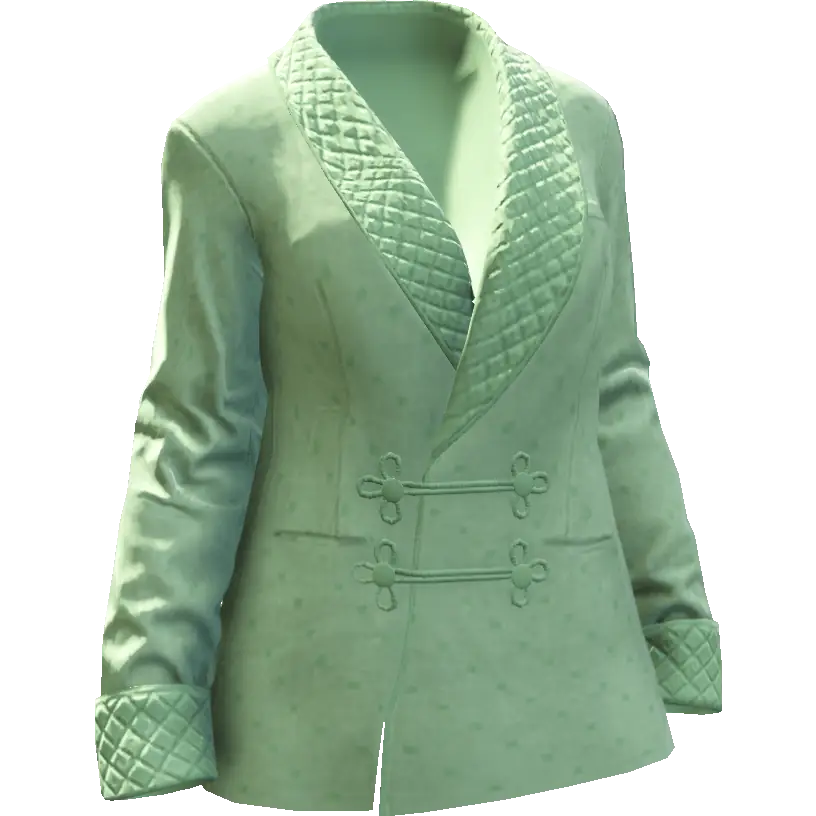 Закрытый пиджак с вырезом