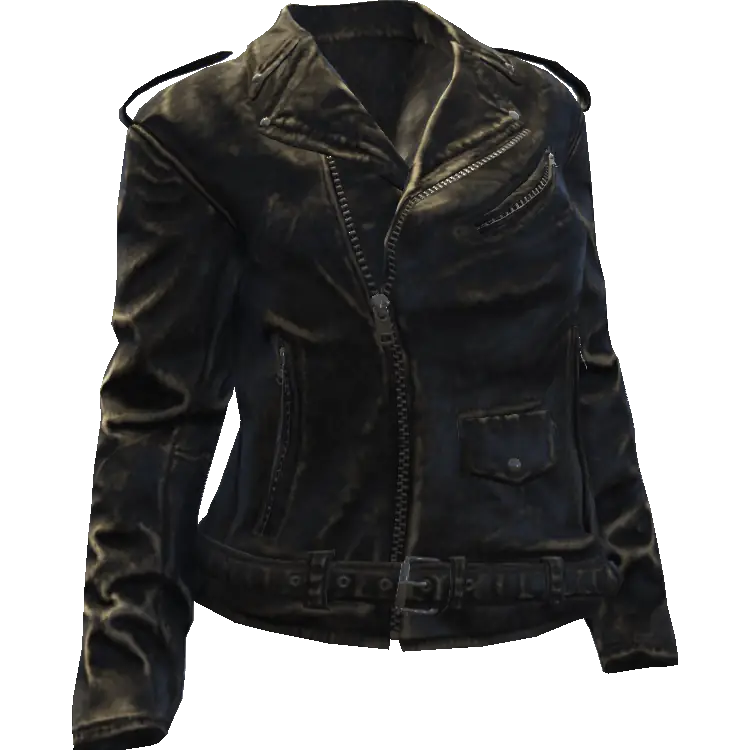 Закрытая кожаная куртка