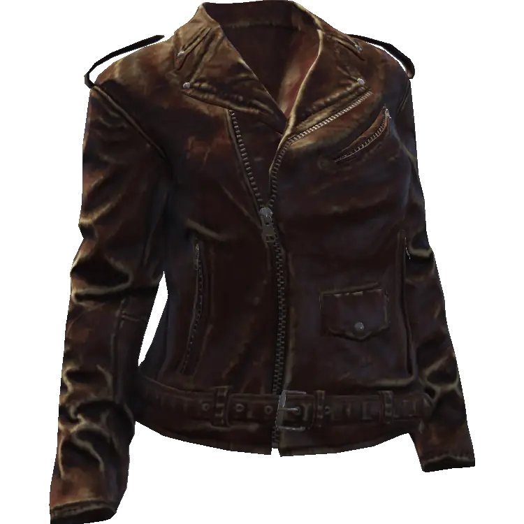 Закрытая кожаная куртка