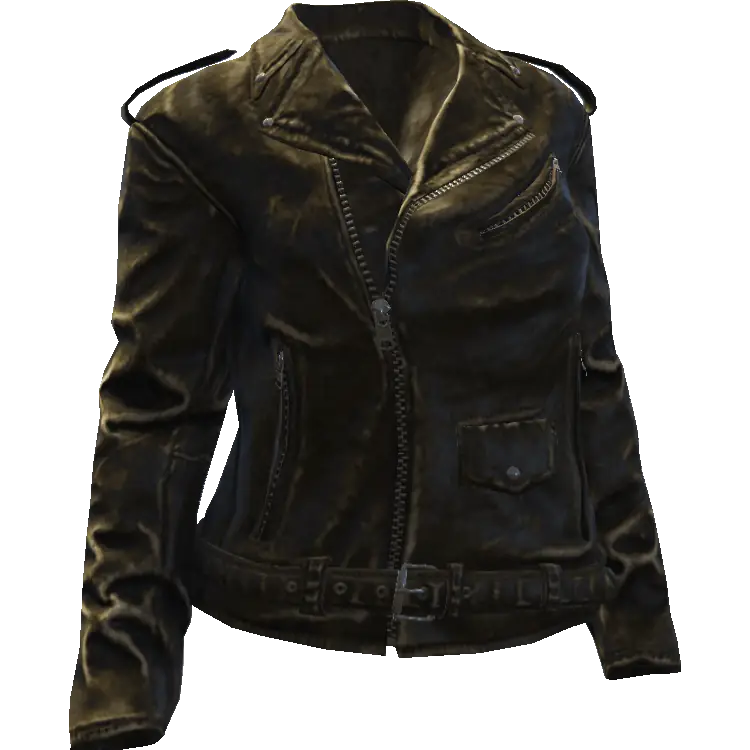 Закрытая кожаная куртка