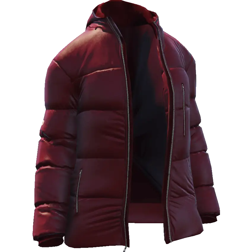 Открытый пуховик