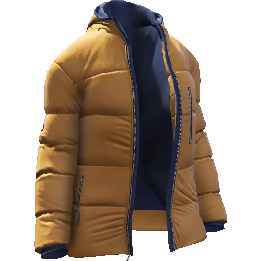 Открытый пуховик