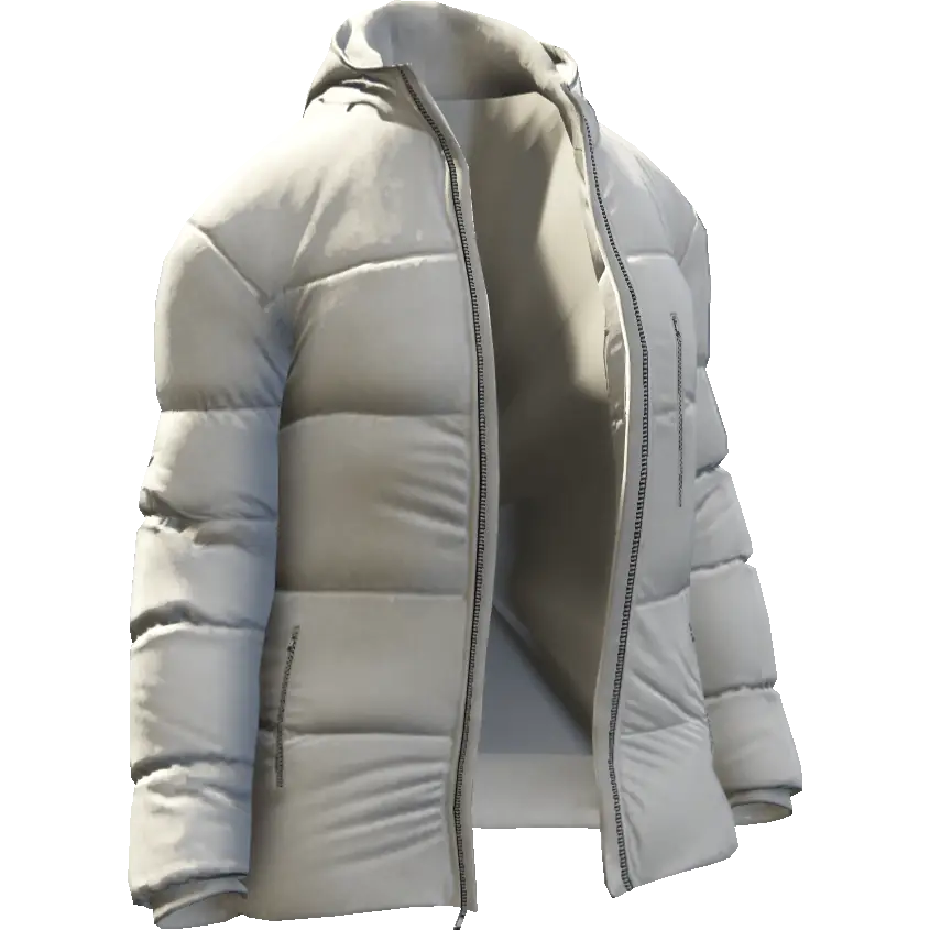 Открытый пуховик