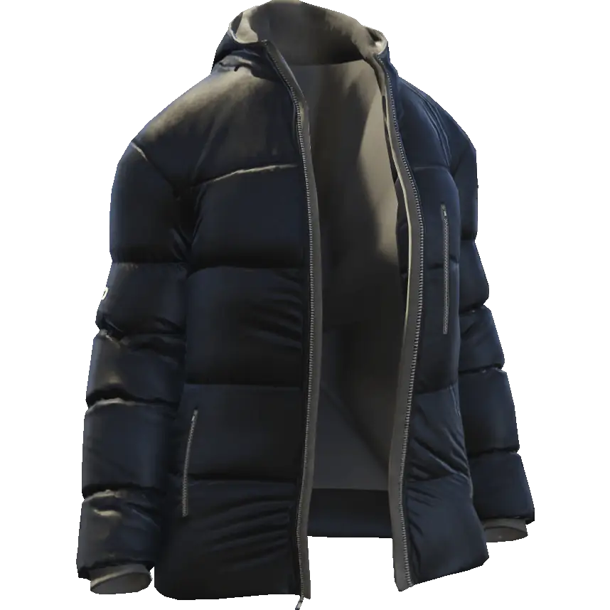 Открытый пуховик