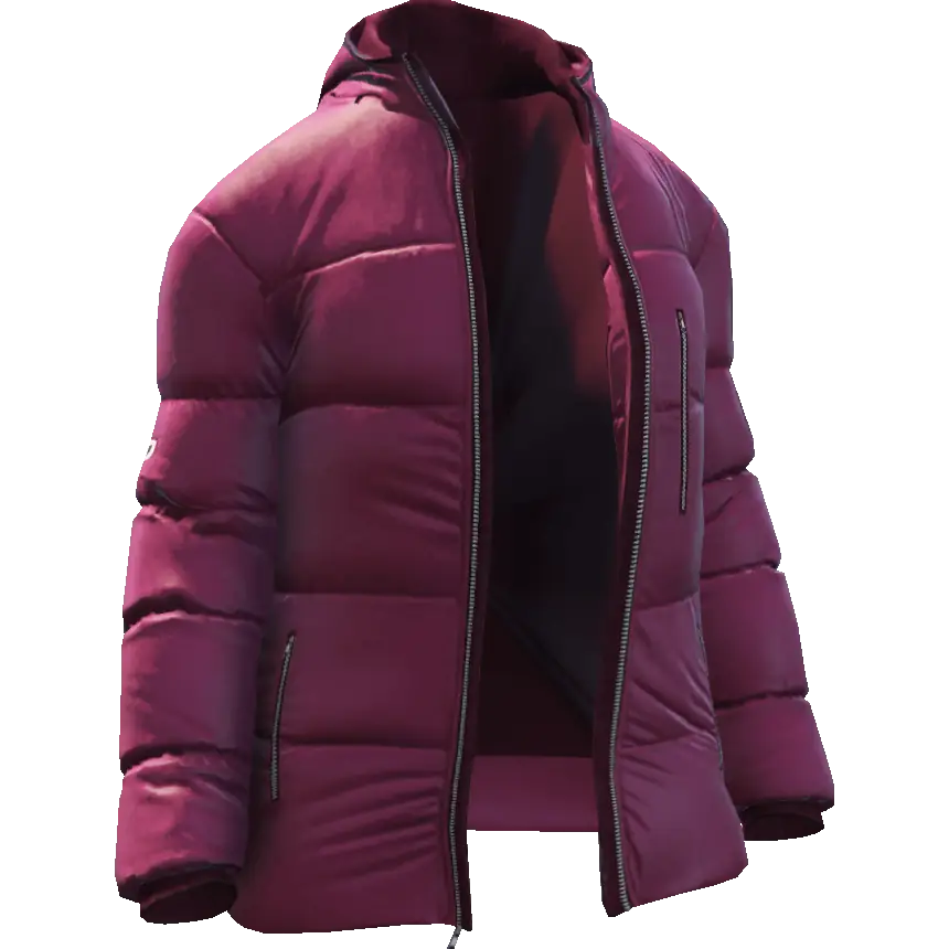 Открытый пуховик