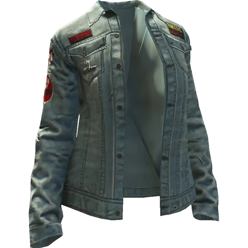 Байкерская джинсовка