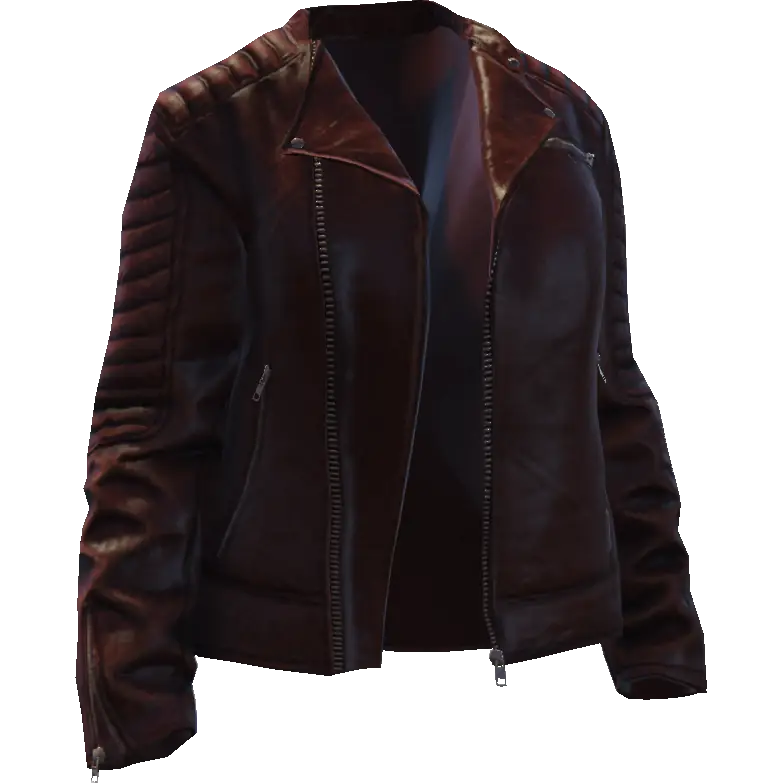 Открытая кожаная куртка