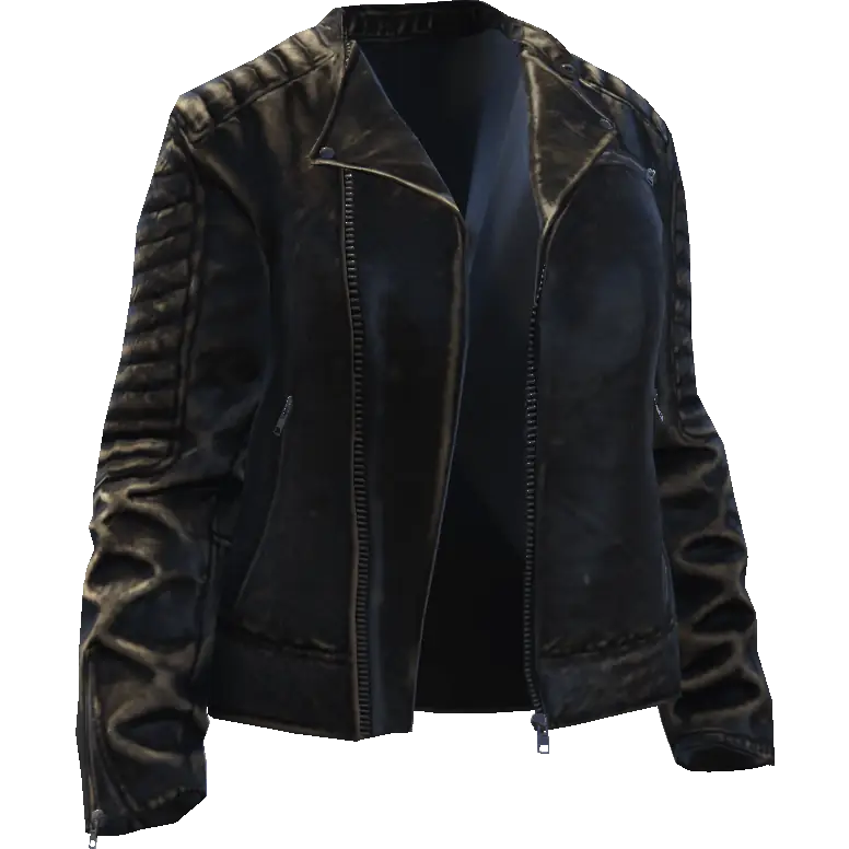 Открытая кожаная куртка