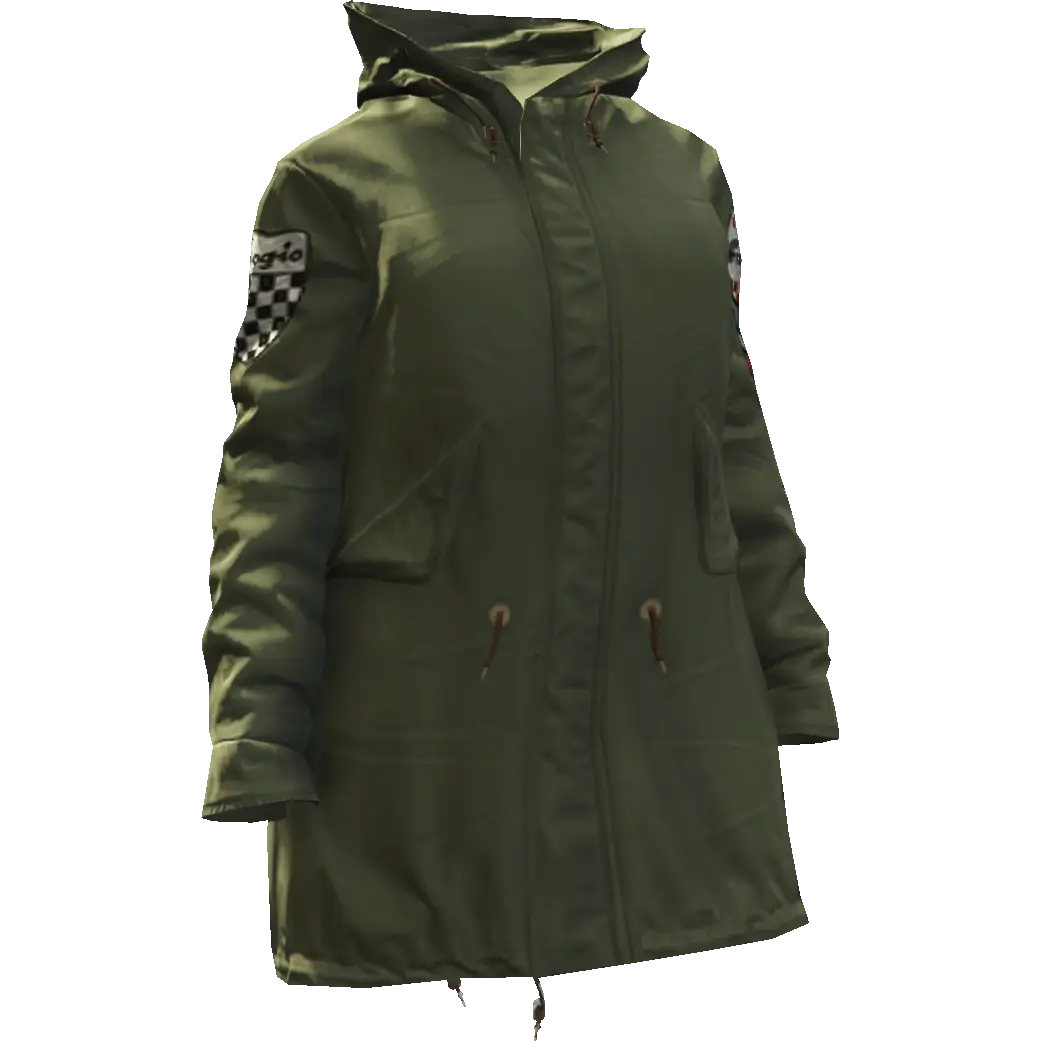 Длинная закрытая куртка